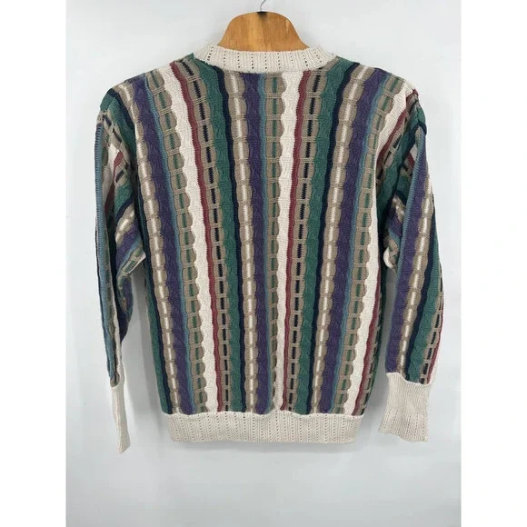 VINTAGE Cotton Traders Coogi style sweater size 1X unisex knitted sweater - Picture 4 of 7
